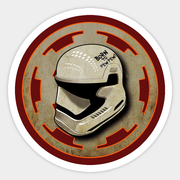 HELMET Sticker by KARMADESIGNER T-SHIRT SHOP